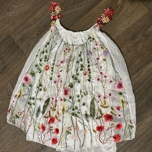 Jacqueline B Embroidered Tank